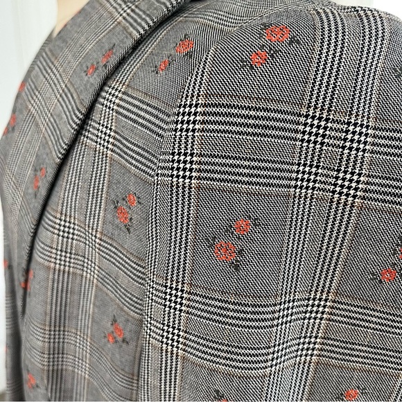 Brooks Brothers Floral Glen Plaid Double Breasted Blazer - Picture 9 of 17